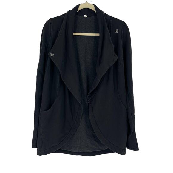 Lululemon Rally Wrap Sweatshirt Jacket Black Size 4 - Picture 1 of 10